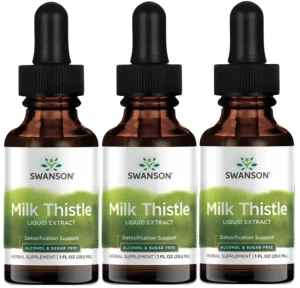 3 x Milk Thistle ekstrakt 29,6ml, Swanson