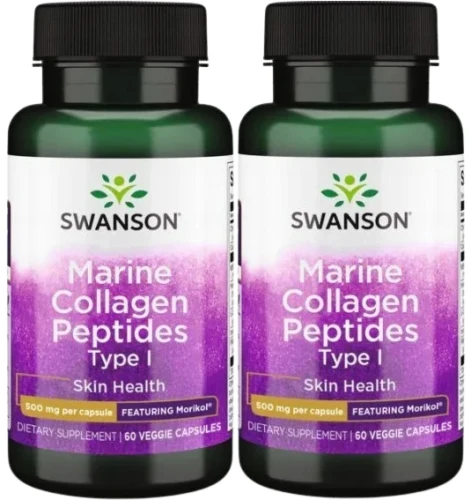 2 x Marine Collagen Peptides Type I - Morikol peptydy kolagenu morskiego typu I, Swanson.webp