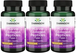 3 x Marine Collagen Peptides Type I - Morikol peptydy kolagenu morskiego typu I, Swanson