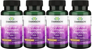 4 x Marine Collagen Peptides Type I - Morikol peptydy kolagenu morskiego typu I, Swanson
