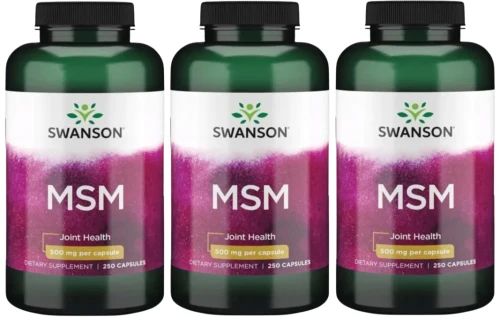 3 x MSM 500mg 250kaps, Swanson.webp