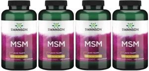 4 x MSM 500mg 250kaps, Swanson