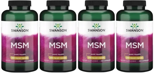 4 x MSM 500mg 250kaps, Swanson.webp