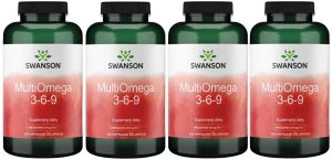 4 x MultiOmega 3-6-9 120kaps, Swanson