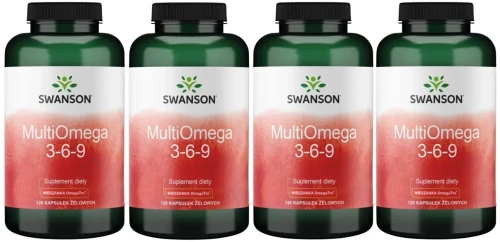 4 x MultiOmega 3-6-9 120kaps, Swanson.webp