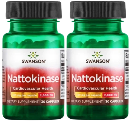 2 x Nattokinase - Nattokinaza 100mg 2000 FU 30 kaps, Swanson.webp