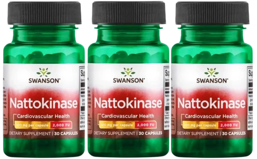 3 x Nattokinase - Nattokinaza 100mg 2000 FU 30 kaps, Swanson.webp
