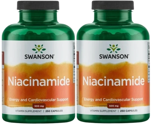 2 x Niacinamide 500mg 250 kaps, Swanson.webp