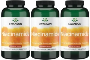 3 x Niacinamide - Niacyna 250mg 250caps, Swanson