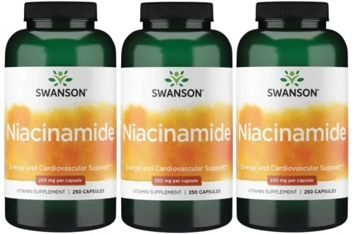 3 x Niacinamide - Niacyna 250mg 250caps, Swanson.webp