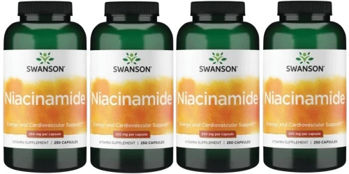 4 x Niacinamide - Niacyna 250mg 250caps, Swanson.webp