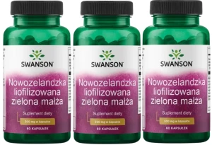 3 x Nowozelandzka liofilizowana zielona małża - Green Lipped Mussel 500mg, Swanson
