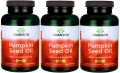 3 x Pumpkin Seed Oil - Olej z pestek dyni 1000mg 100 żelek, Swanson.webp