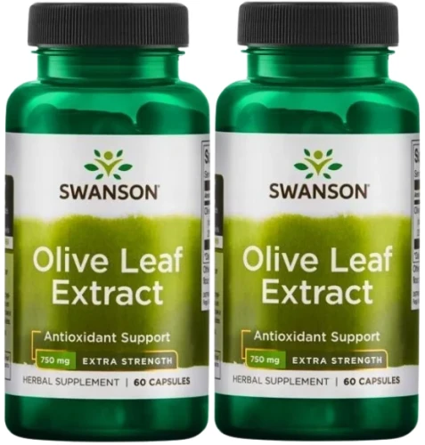 2 x Olive Leaf Extract 750mg 60 kaps, Swanson.webp