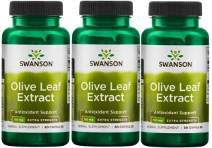 3 x Olive Leaf Extract 750mg 60 kaps, Swanson