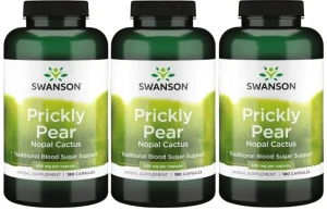 3 x Prickly Pear - Opuncja 650mg 180kaps, Swanson
