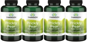 4 x Prickly Pear - Opuncja 650mg 180kaps, Swanson