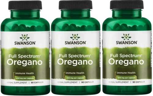 3 x Oregano 450mg 90kapsułek, Swanson.webp