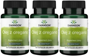 3 x Olej z oregano - Oregano Oil 120 kaps, Swanson