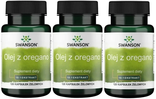 3 x Olej z oregano - Oregano Oil 120 kaps, Swanson.webp