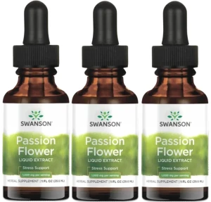 3 x Passion Flower liquid extract - Męczennica cielista w płynie 29,6ml, Swanson
