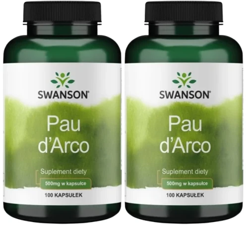 2 x Pau d'Arco 500mg 100 kaps, Swanson.webp