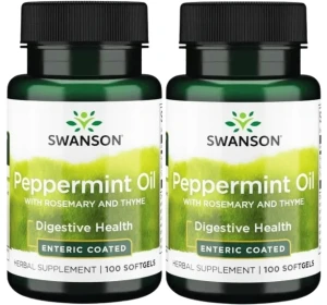 2 x Peppermint Oil with Rosemary and Thyme 100kaps, Swanson