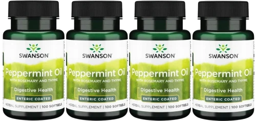 4 x Peppermint Oil with Rosemary and Thyme 100kaps, Swanson.webp