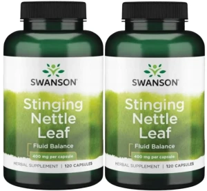2 x Stinging Nettle Leaf - Pokrzywa (liście) 400mg 120 kaps, Swanson