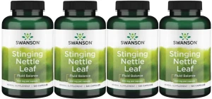 4 x Stinging Nettle Leaf - Pokrzywa (liście) 400mg 120 kaps, Swanson