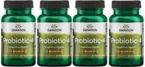 4 x Probiotic-4 60kaps, Swanson