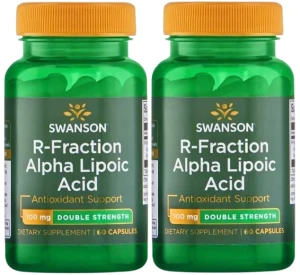 2 x R-Fraction Alpha Lipoic Acid - R-ALA 100mg 60kaps, Swanson