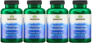 4 x Prostate Essentials 90kaps, Swanson