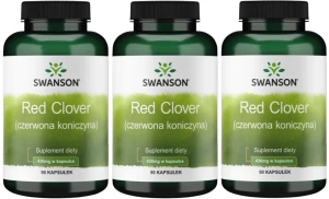 3 x Red Clover (Czerwona koniczyna) 430mg 90kaps, Swanson
