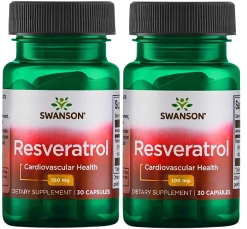 2 x Resveratrol - Resweratrol 100mg 30kaps, Swanson.webp