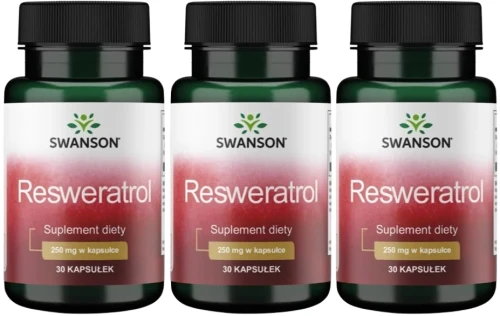 3 x Resweratrol 250mg 30kaps, Swanson.webp