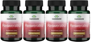4 x Resweratrol 250mg 30kaps, Swanson