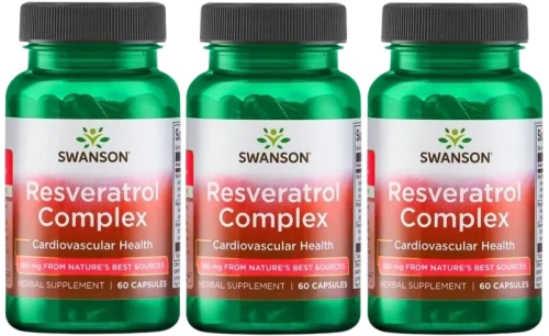 3 x Resveratrol Complex 180mg 60kaps, Swanson.webp