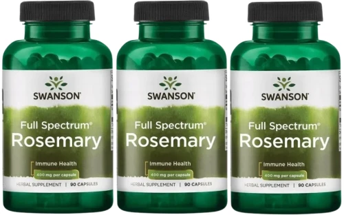 3 x FS Rosemary - Rozmaryn 400mg 90 kaps, Swanson.webp