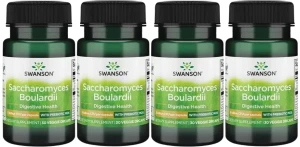 4 x Saccharomyces Boulardii 5mld 30vcaps, Swanson