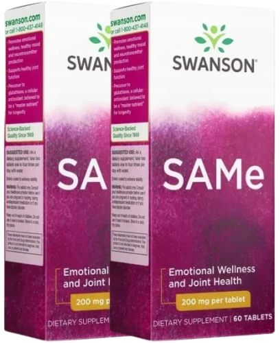 2 x SAMe 200mg 60tabl, Swanson.webp