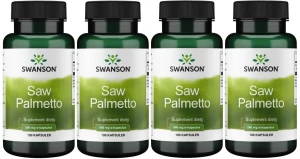 4 x Saw Palmetto 540mg 100 kaps., Swanson