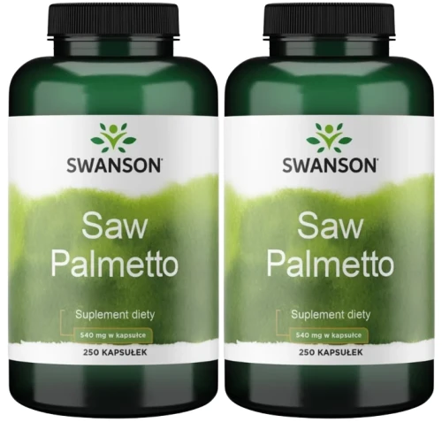 2 x Saw Palmetto 540mg 250 kaps, Swanson.webp