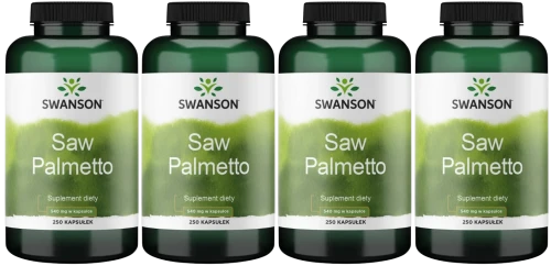 4 x Saw Palmetto 540mg 250 kaps, Swanson.webp