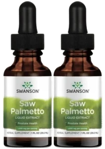 2 x Saw Palmetto Liquid Extract 29,6ml, Swanson