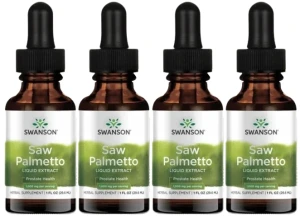 4 x Saw Palmetto Liquid Extract 29,6ml, Swanson