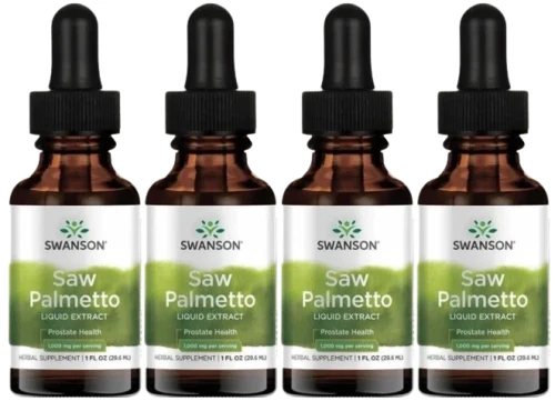 4 x Saw Palmetto Liquid Extract 29,6ml, Swanson.webp