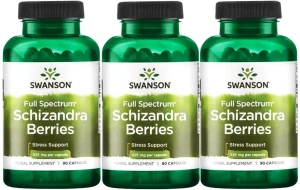 3 x Schizandra Berries 90 kaps., Swanson