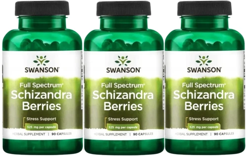 3 x Schizandra Berries 90 kaps., Swanson.webp