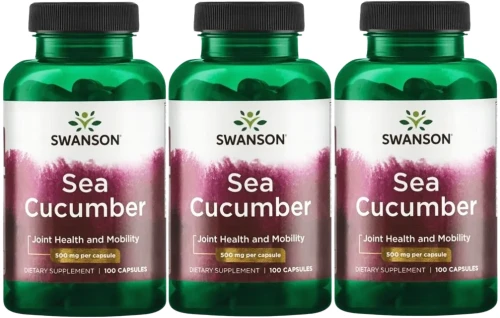 3 x Sea Cucumber 500 mg 100 kaps, Swanson.webp